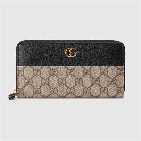 gucci gg marmont zip-around leather wallet|gucci marmont zip around wallet.